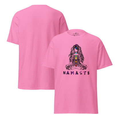 Chakra Namaste T-Shirt – Boho Yoga Shirt – Spirituelles Unisex T-Shirt aus 100 % Baumwolle - Klassisches Unisex T-Shirt - YogaStylz