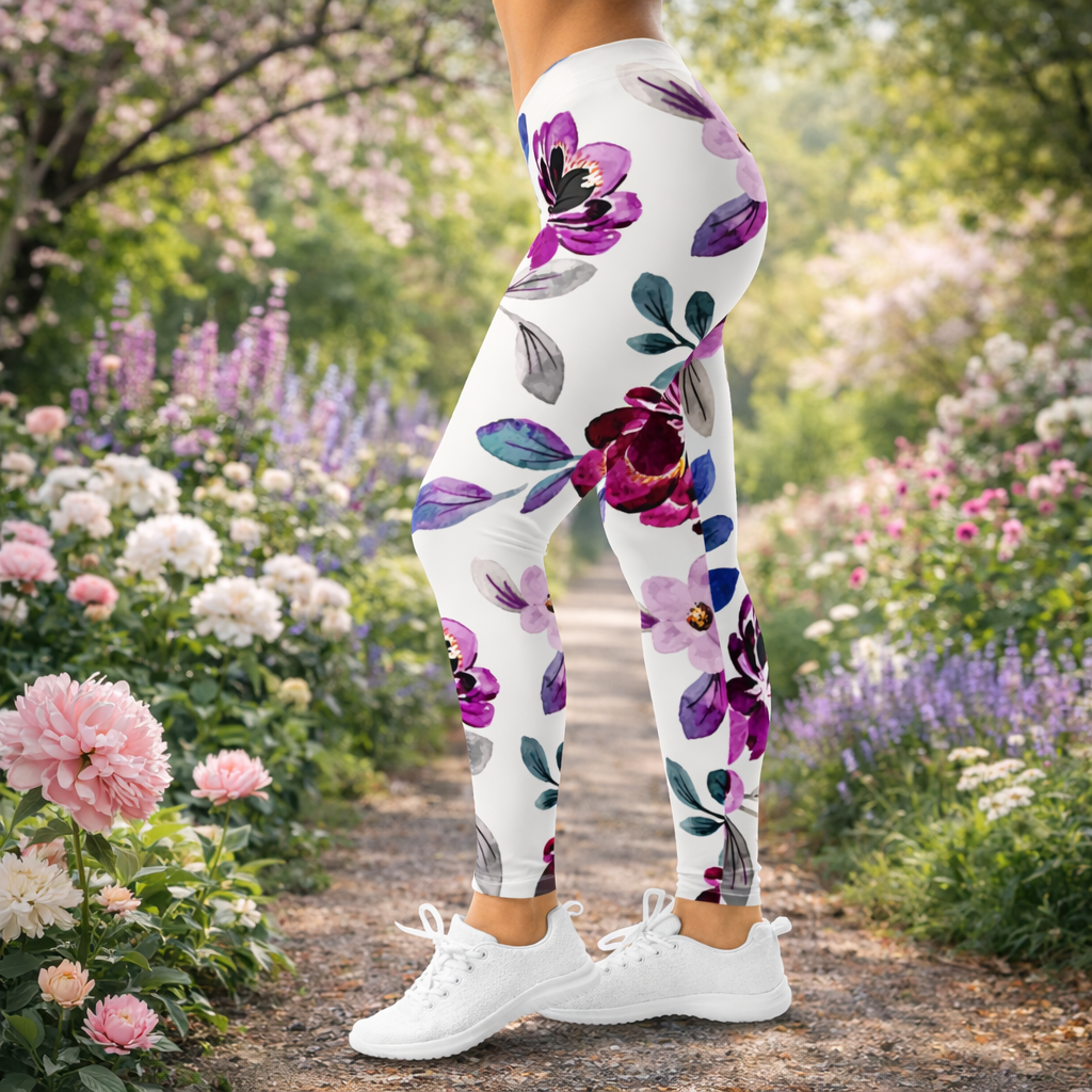 Everyday Blossom Leggings – Zartes Blumenmuster & Komfort - YogaStylz
