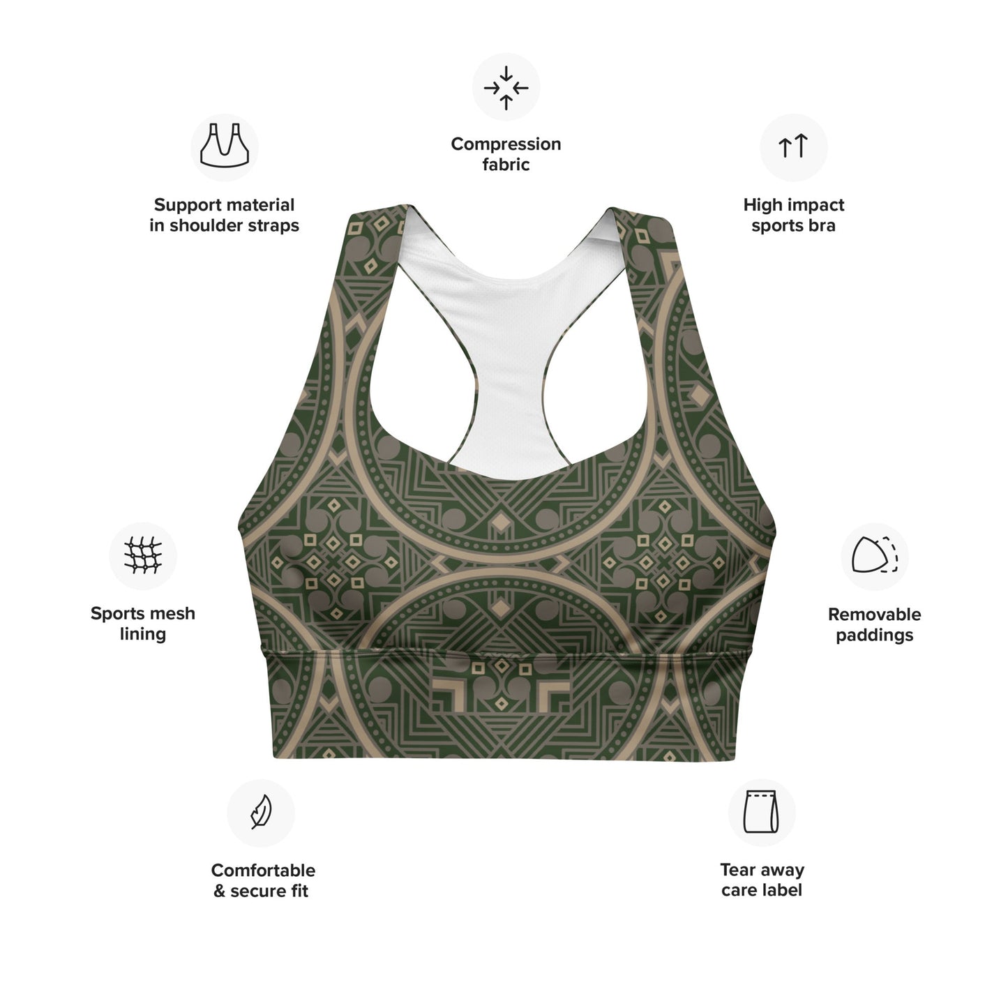 Geo - Spirit Kompressions - Sport - BH – Stabilität trifft Stil - YogaStylz