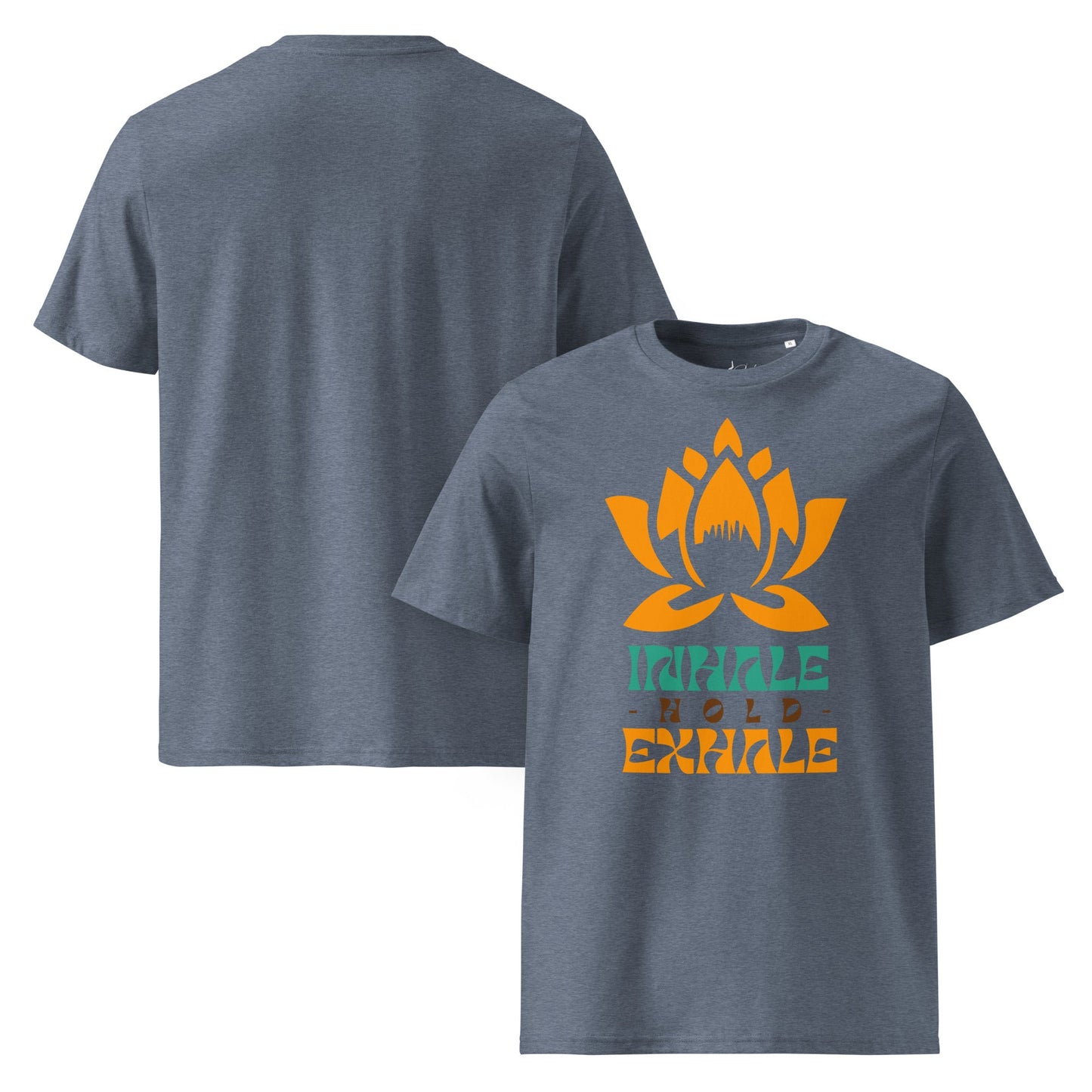 Inhale Exhale T-Shirt – Achtsamkeit & Meditation Design | Unisex Shirt aus 100 % Baumwolle (Bio) für Yoga & Selfcare - YogaStylz