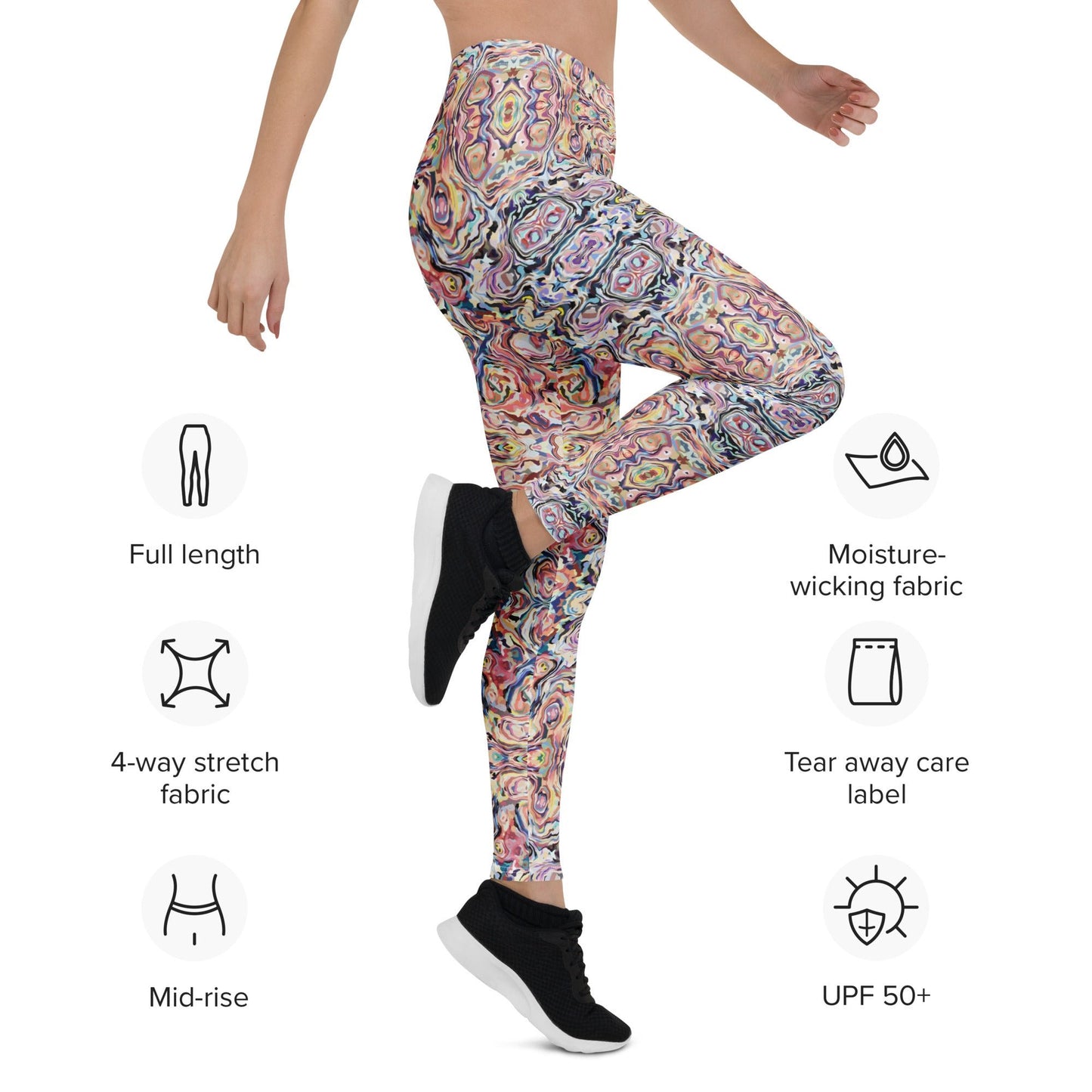 Leggings Bunt mit Boho - Muster - YogaStylz