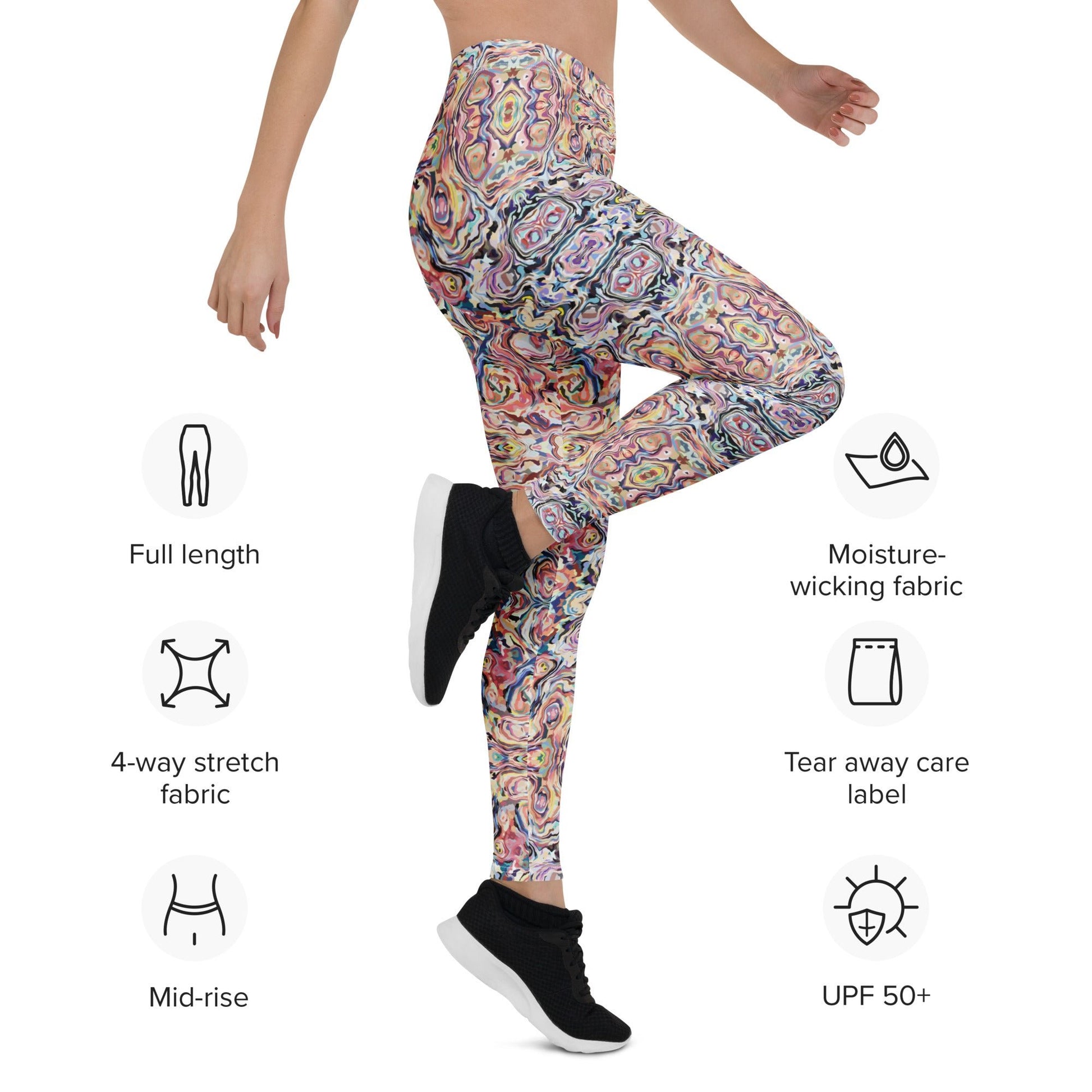 Leggings Bunt mit Boho - Muster - YogaStylz