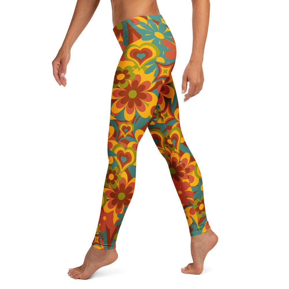 Leggings im Flower - Power - Design - YogaStylz