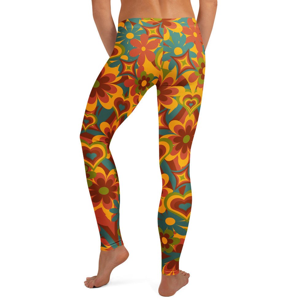Leggings im Flower - Power - Design - YogaStylz