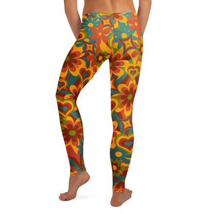 Leggings im Flower - Power - Design - YogaStylz