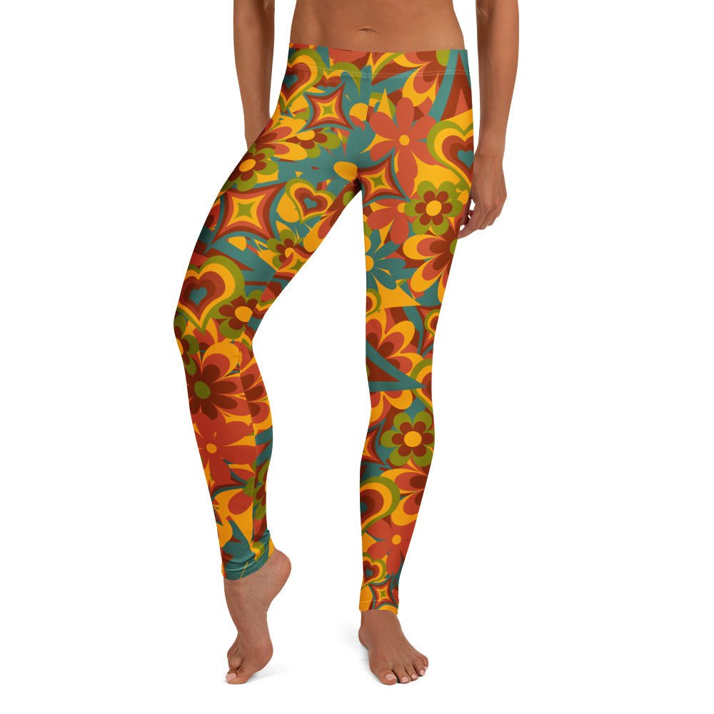 Leggings im Flower - Power - Design - YogaStylz