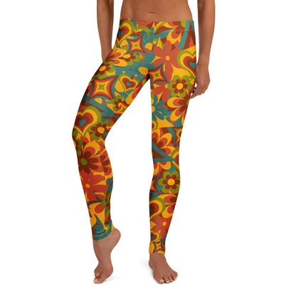 Leggings im Flower - Power - Design - YogaStylz