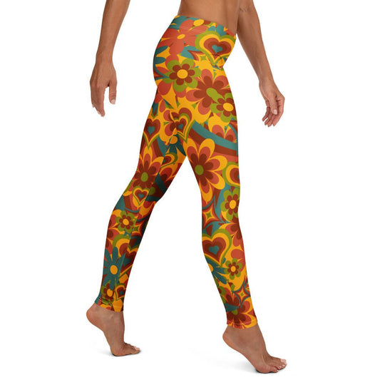 Leggings im Flower - Power - Design - YogaStylz