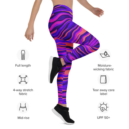 Leggings im Psychedelischen Design - YogaStylz