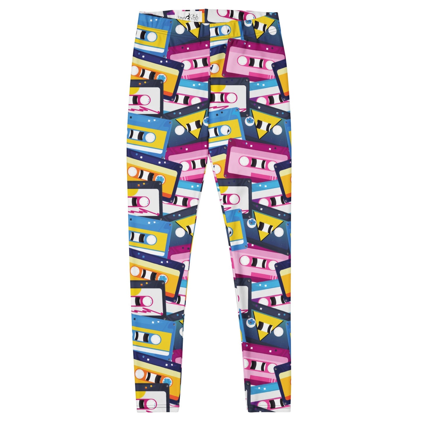 Leggings im Retro - Kassetten - Design - YogaStylz