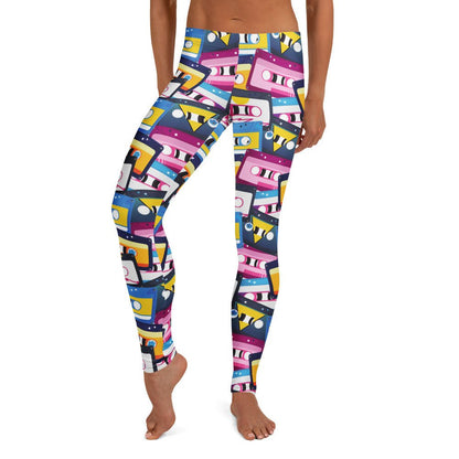 Leggings im Retro - Kassetten - Design - YogaStylz
