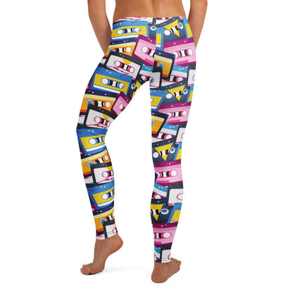Leggings im Retro - Kassetten - Design - YogaStylz