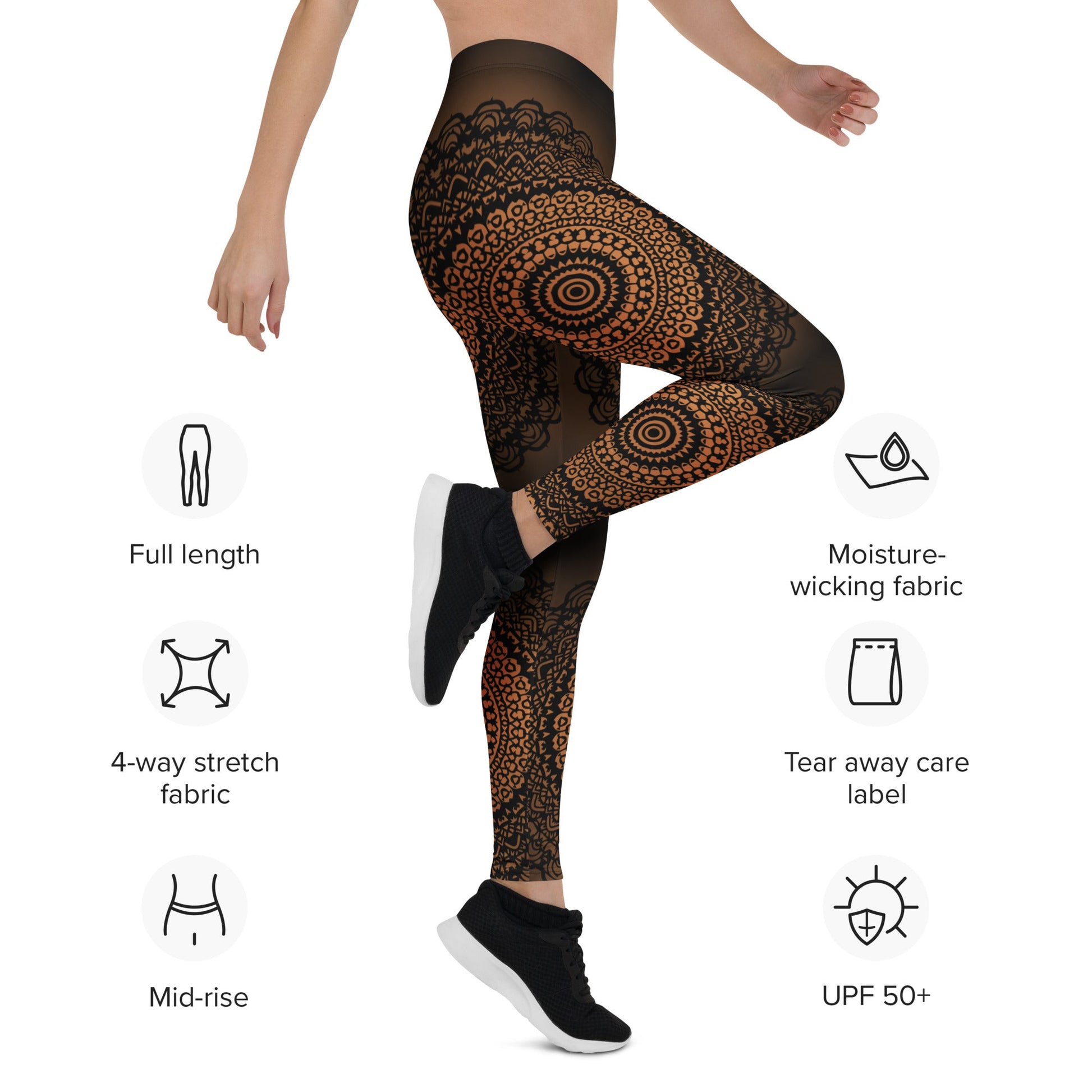 Leggings Mandala Power - Leggings – Stil, Komfort & Energie - YogaStylz