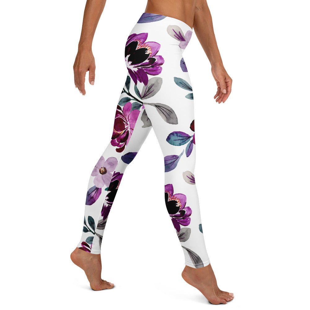 Leggings mit dezentem Blumenmuster - YogaStylz