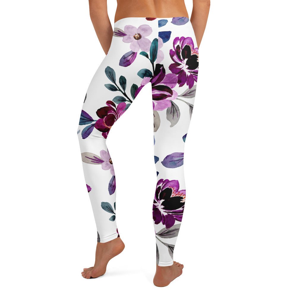 Leggings mit dezentem Blumenmuster - YogaStylz