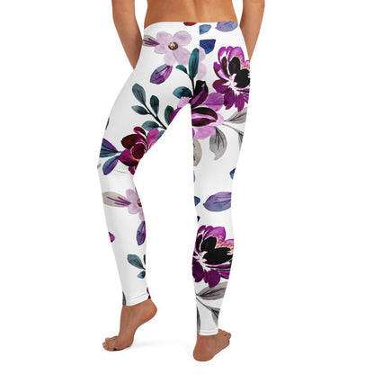 Leggings mit dezentem Blumenmuster - YogaStylz
