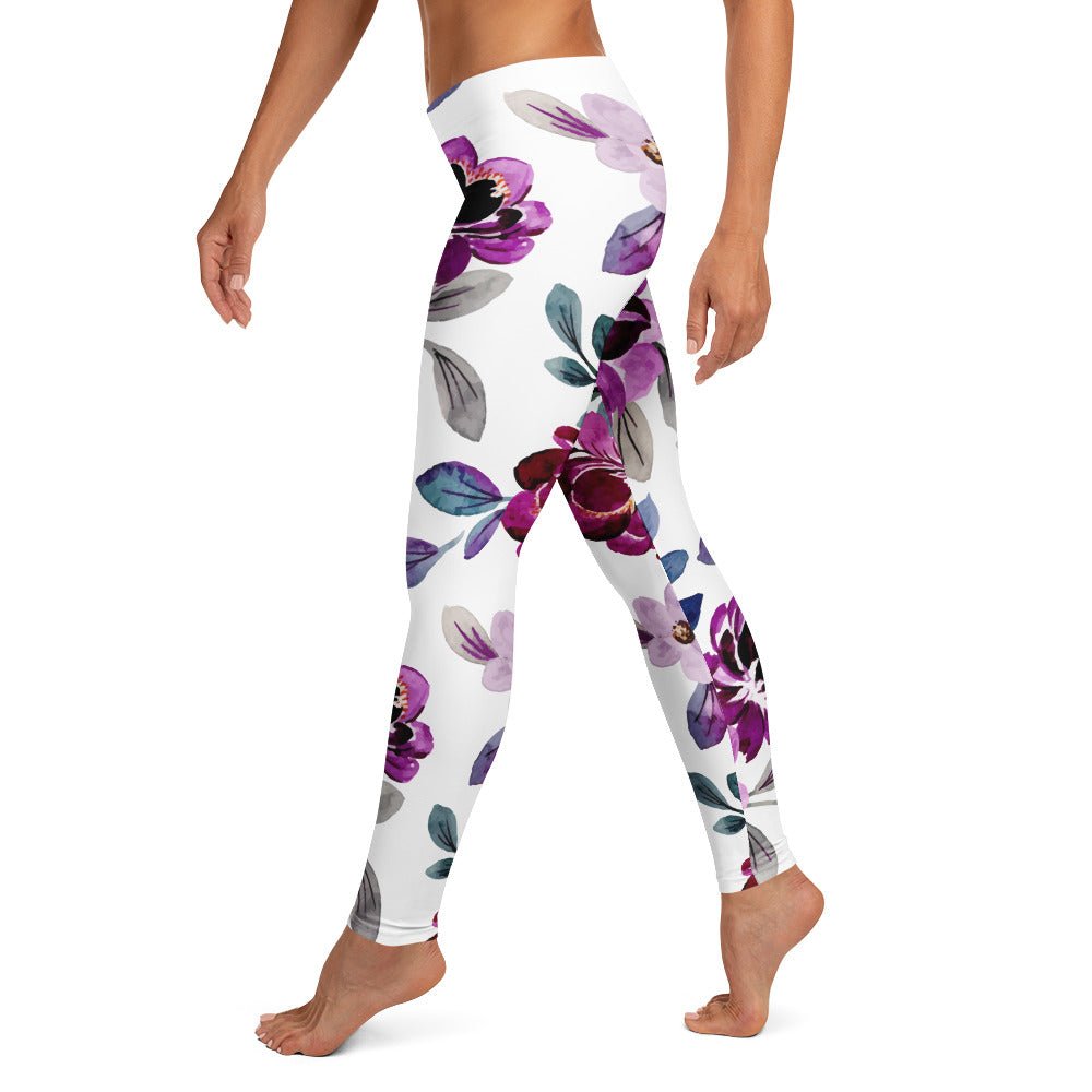 Leggings mit dezentem Blumenmuster - YogaStylz