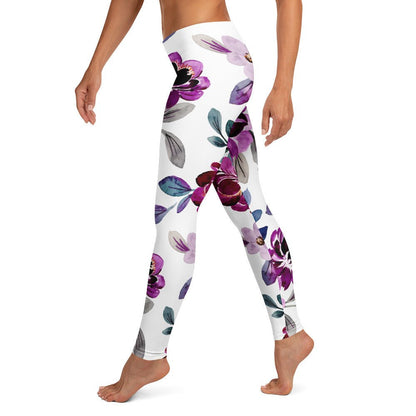 Leggings mit dezentem Blumenmuster - YogaStylz