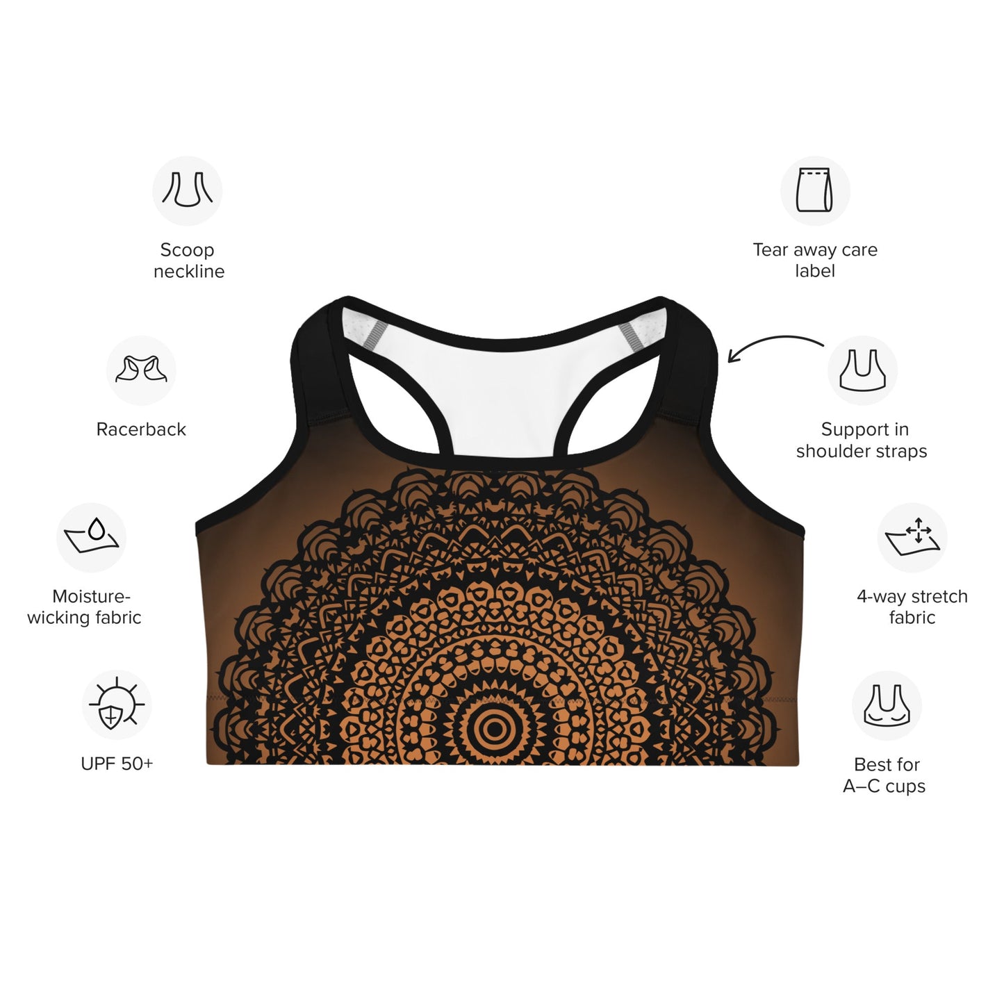 Mandala Sport - BH – Fokus, Halt & Energie - YogaStylz