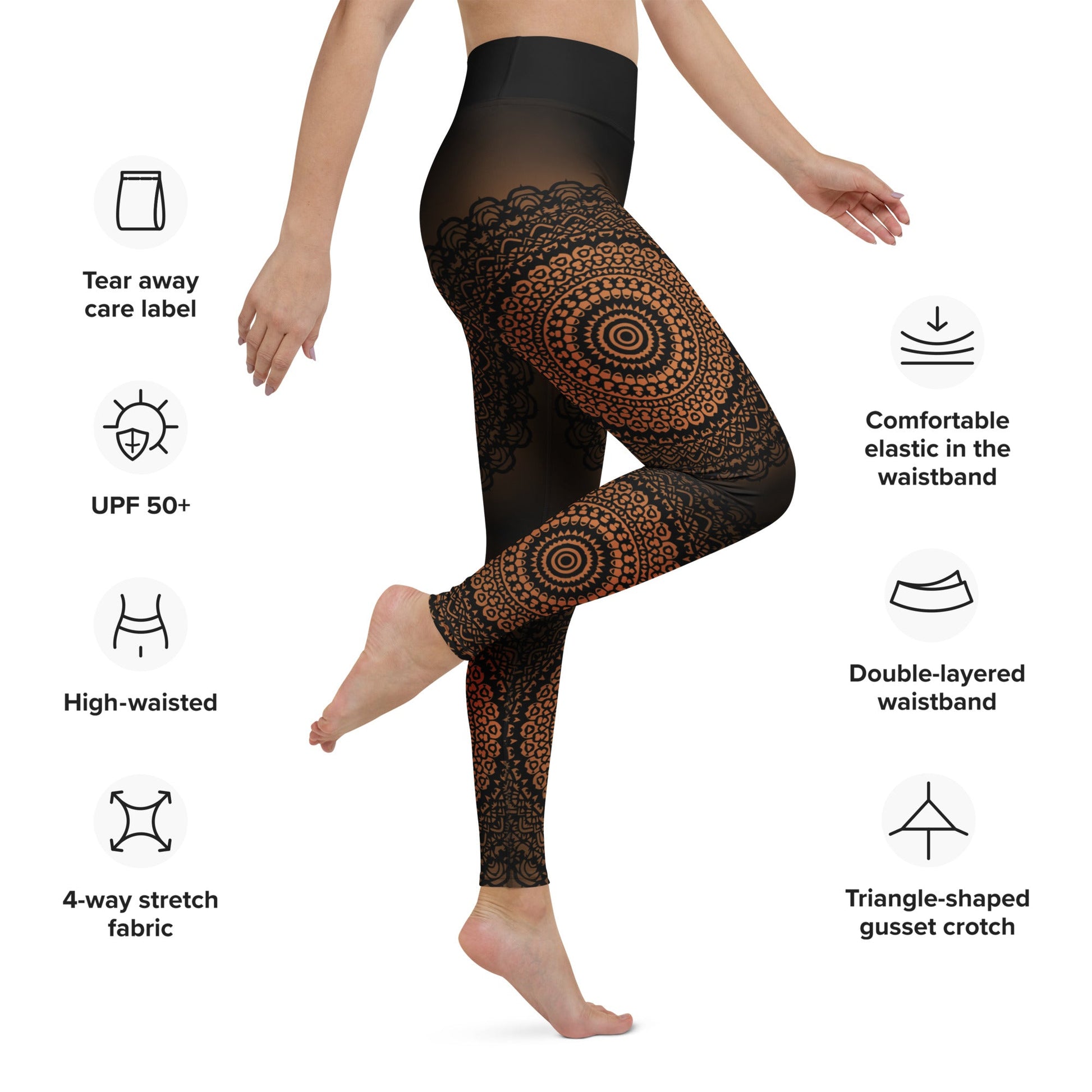 Mandala Yoga - Leggings – Fokus, Energie & Stil - YogaStylz