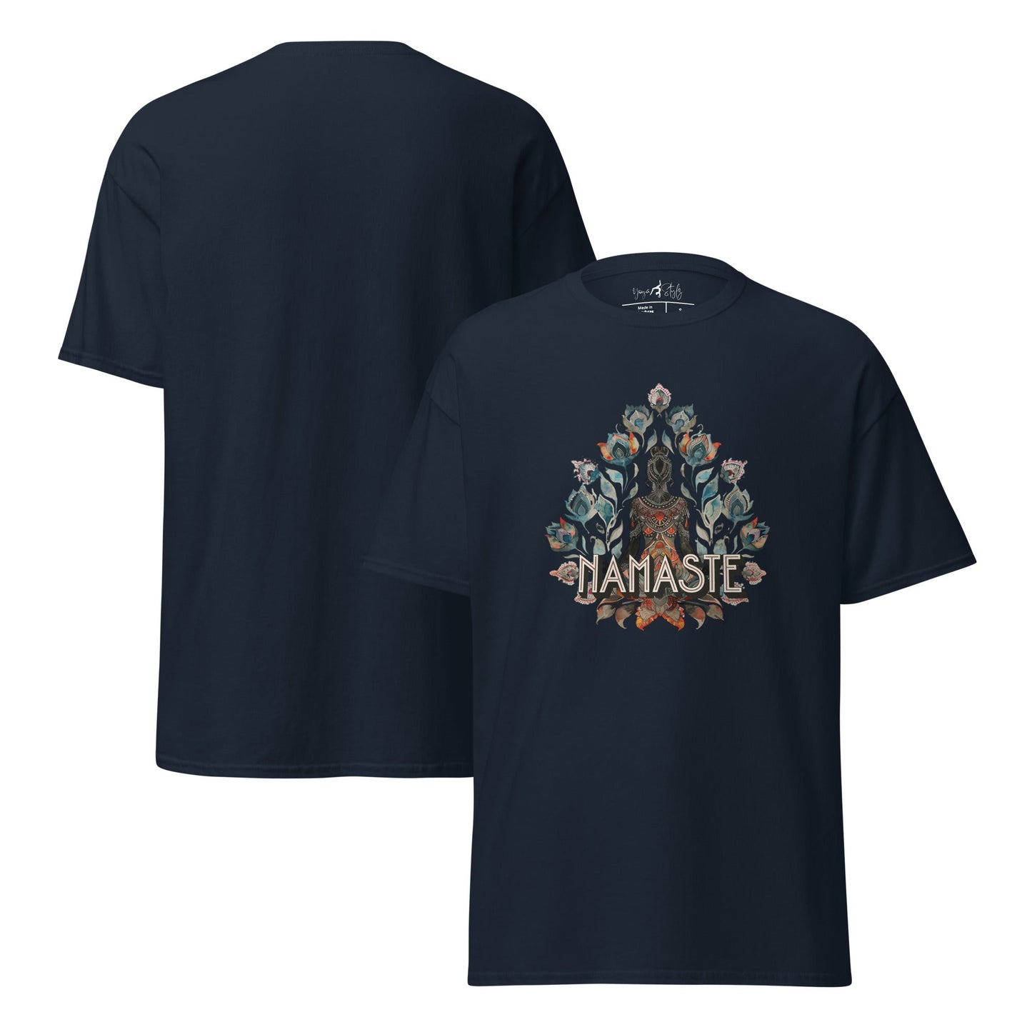 Namaste T-Shirt – Spirituelles Unisex Shirt – Yoga & Achtsamkeit – 100 % Baumwolle – Boho Design - YogaStylz