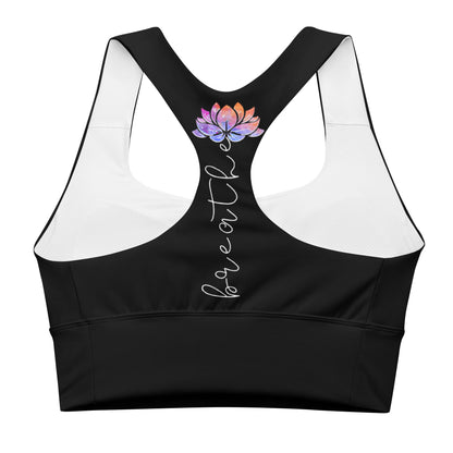 Recycelter Longline - Sport - BH im Breathe - Lotus Design - YogaStylz