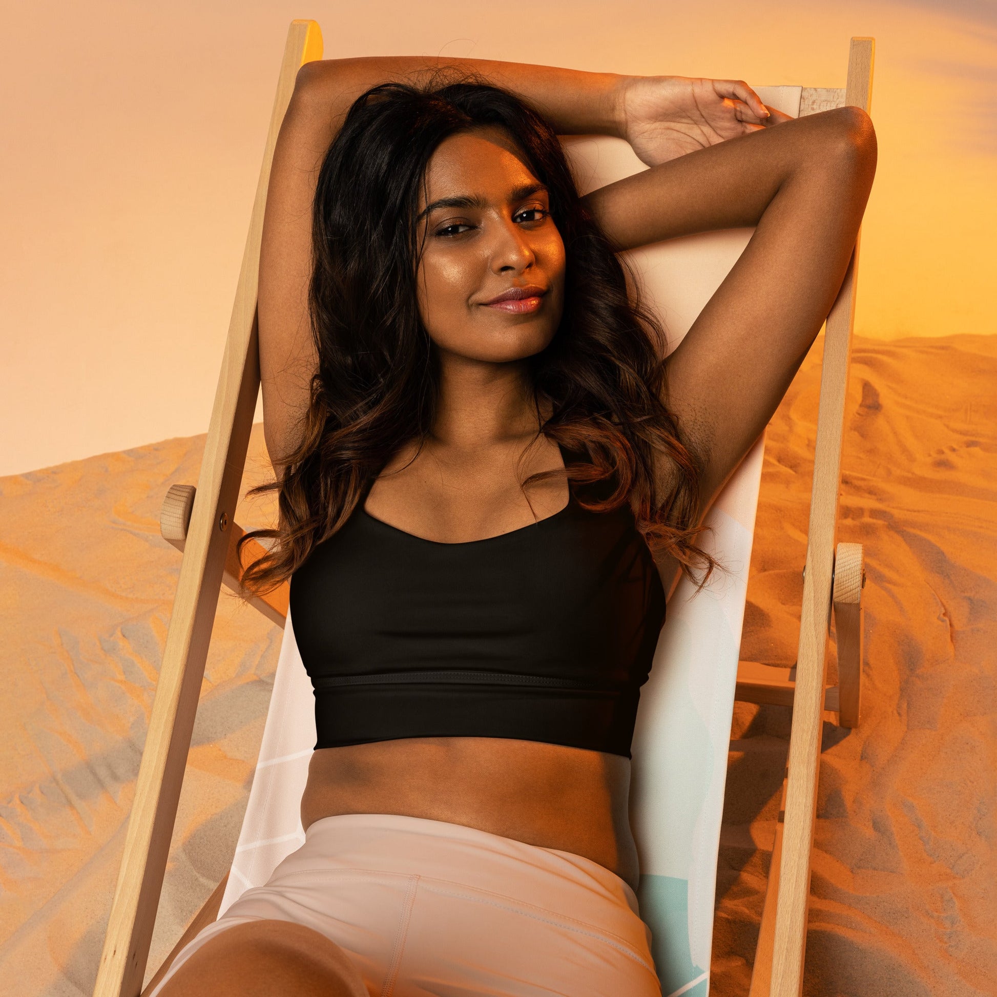 Recycelter Longline - Sport - BH im Breathe - Lotus Design - YogaStylz