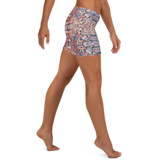Sport - Shorts Bunt mit Boho - Muster - YogaStylz
