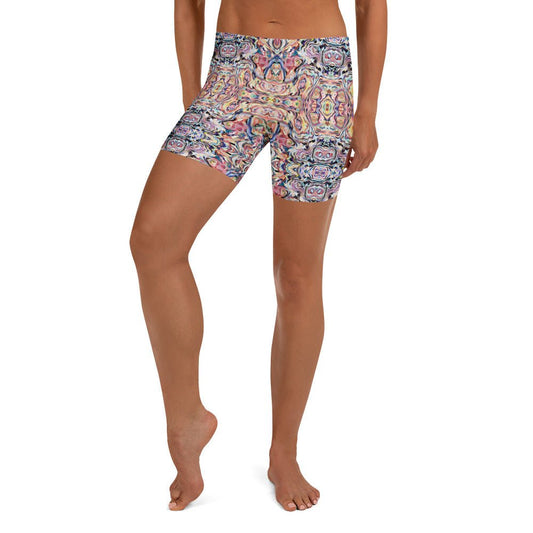 Sport - Shorts Bunt mit Boho - Muster - YogaStylz