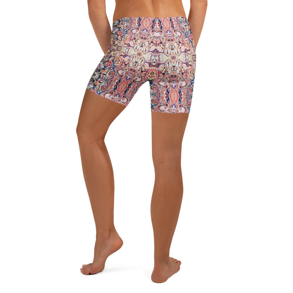 Sport - Shorts Bunt mit Boho - Muster - YogaStylz