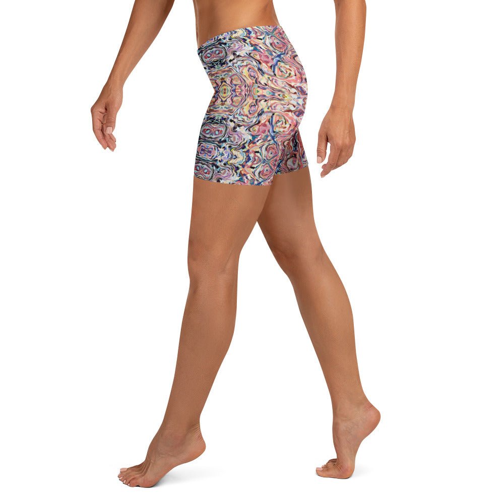 Sport - Shorts Bunt mit Boho - Muster - YogaStylz