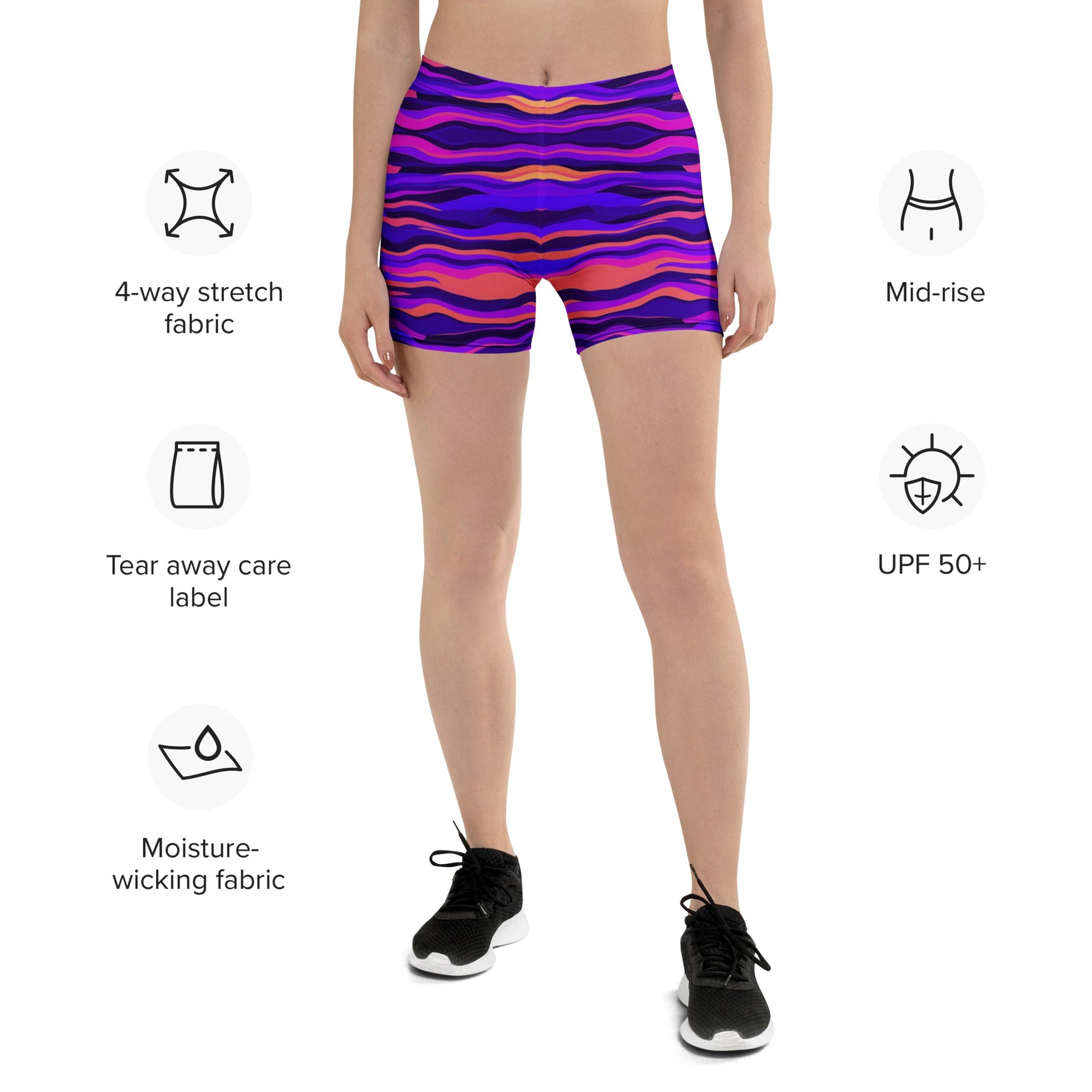 Sport - Shorts im Psychedelischen Design - YogaStylz
