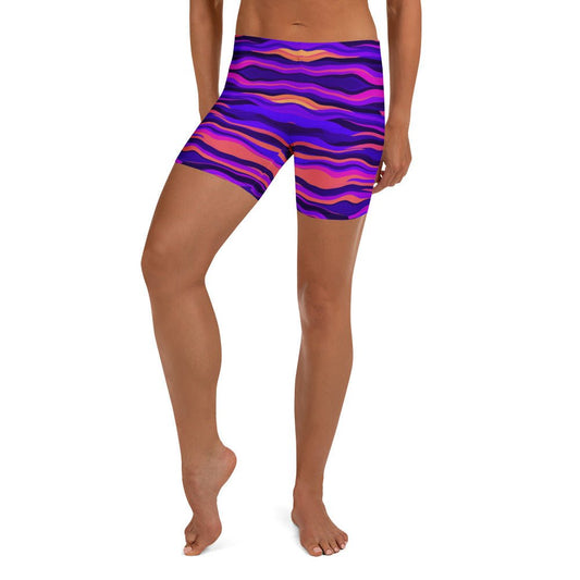 Sport - Shorts im Psychedelischen Design - YogaStylz