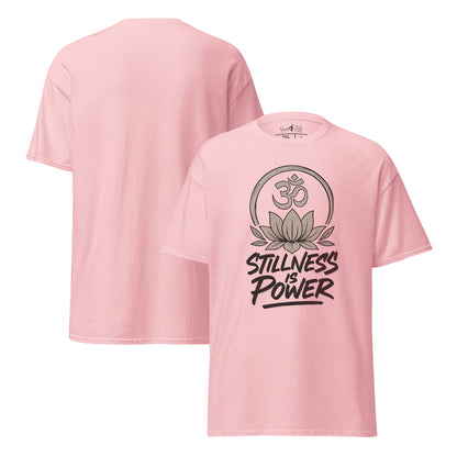 Stillness is Power T-Shirt – Streetwear Unisex Shirt aus 100 % Baumwolle – Achtsamkeit, Ruhe, Yoga, Mindfulness Look - YogaStylz