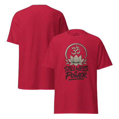 Stillness is Power T-Shirt – Streetwear Unisex Shirt aus 100 % Baumwolle – Achtsamkeit, Ruhe, Yoga, Mindfulness Look - YogaStylz