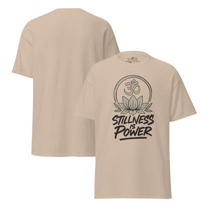 Stillness is Power T-Shirt – Streetwear Unisex Shirt aus 100 % Baumwolle – Achtsamkeit, Ruhe, Yoga, Mindfulness Look - YogaStylz