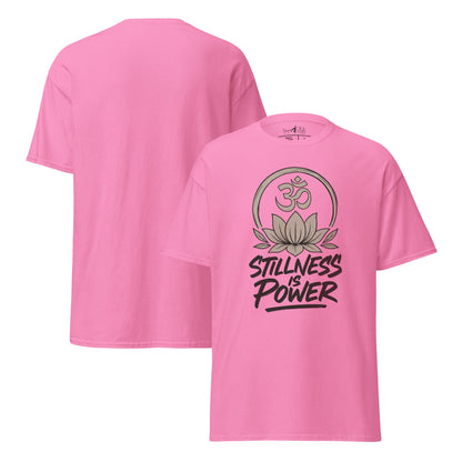 Stillness is Power T-Shirt – Streetwear Unisex Shirt aus 100 % Baumwolle – Achtsamkeit, Ruhe, Yoga, Mindfulness Look - YogaStylz