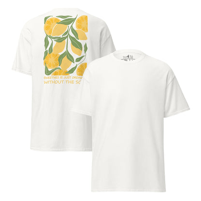 Süße ist nichts Besonderes – Backprint T-Shirt Unisex – Streetwear Spruchshirt – 100 % Baumwolle - YogaStylz
