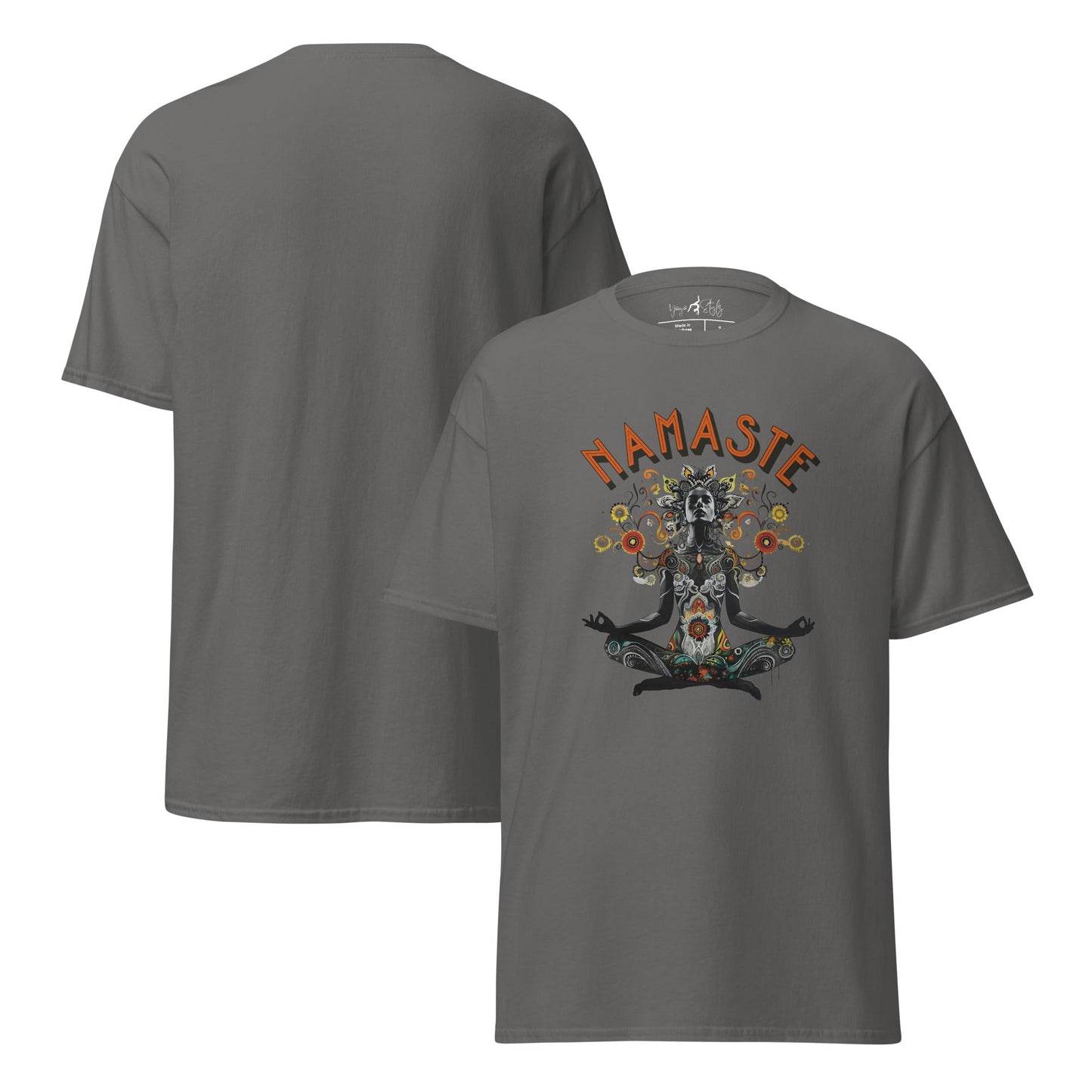 T-Shirt meditierende Frau – Achtsamkeit & Yoga Shirt – Spirituelles Unisex Shirt aus Baumwolle - Klassisches Unisex T-Shirt - YogaStylz