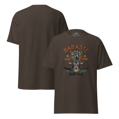 T-Shirt meditierende Frau – Achtsamkeit & Yoga Shirt – Spirituelles Unisex Shirt aus Baumwolle - Klassisches Unisex T-Shirt - YogaStylz
