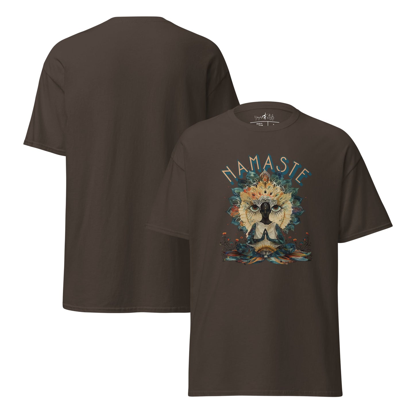 T-Shirt Namaste Boho Yoga – Spirituelles Unisex Shirt – Achtsamkeit & Baumwolle – Yoga Geschenk - Klassisches Unisex T-Shirt - YogaStylz
