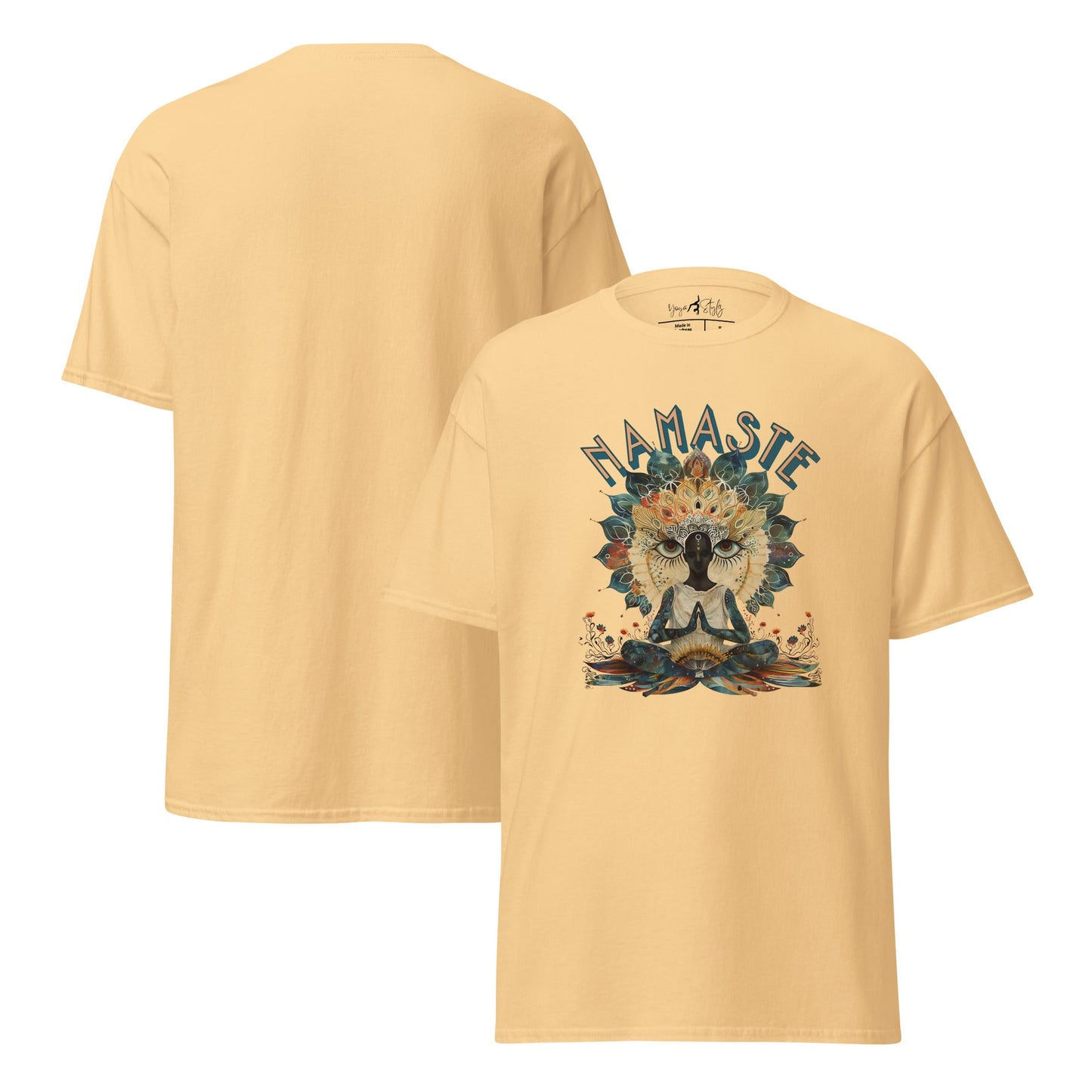 T-Shirt Namaste Boho Yoga – Spirituelles Unisex Shirt – Achtsamkeit & Baumwolle – Yoga Geschenk - Klassisches Unisex T-Shirt - YogaStylz
