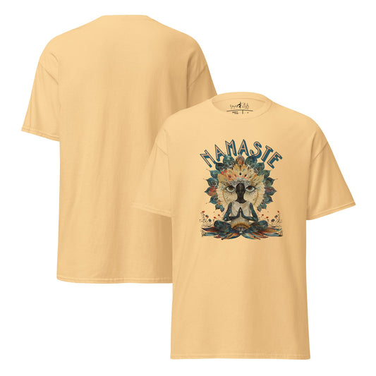 T-Shirt Namaste Boho Yoga – Spirituelles Unisex Shirt – Achtsamkeit & Baumwolle – Yoga Geschenk - Klassisches Unisex T-Shirt - YogaStylz