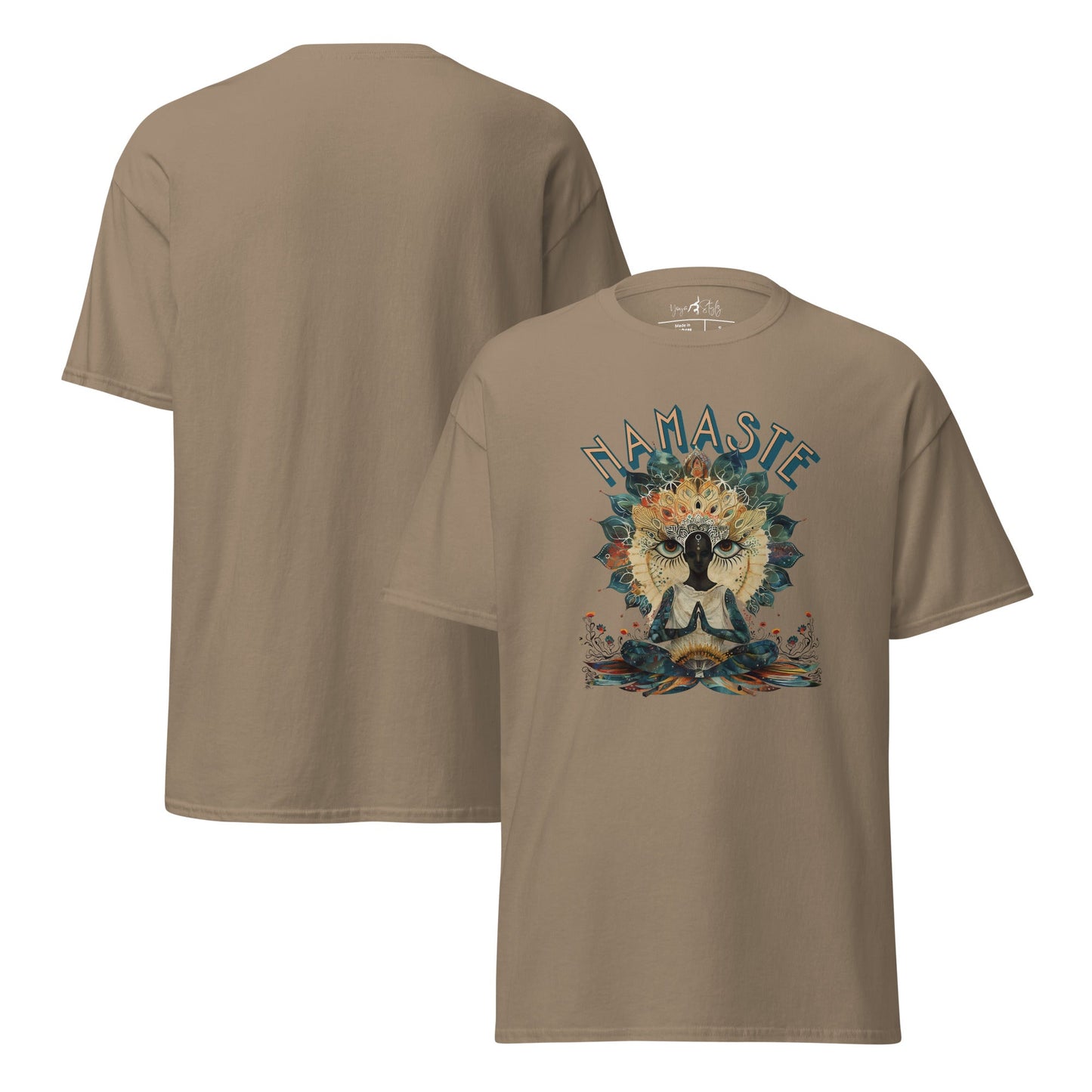T-Shirt Namaste Boho Yoga – Spirituelles Unisex Shirt – Achtsamkeit & Baumwolle – Yoga Geschenk - Klassisches Unisex T-Shirt - YogaStylz
