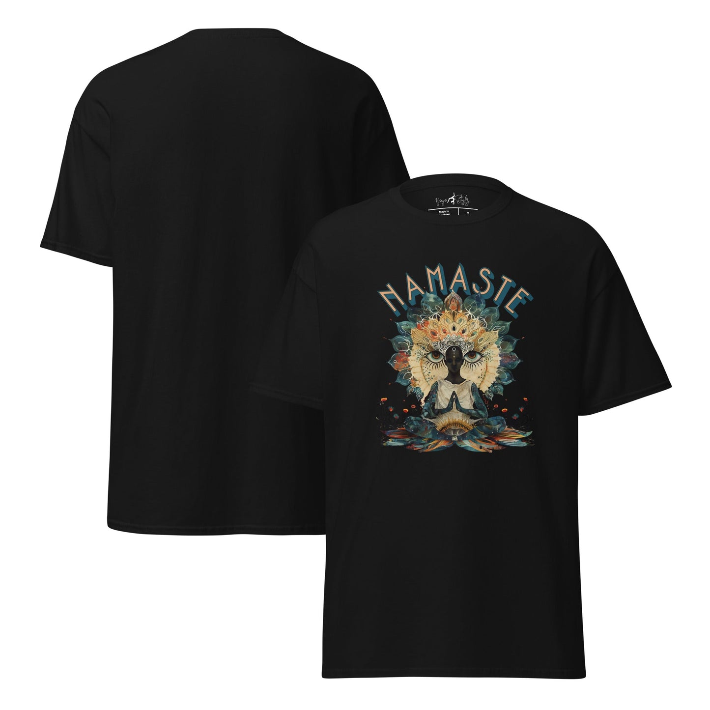 T-Shirt Namaste Boho Yoga – Spirituelles Unisex Shirt – Achtsamkeit & Baumwolle – Yoga Geschenk - Klassisches Unisex T-Shirt - YogaStylz