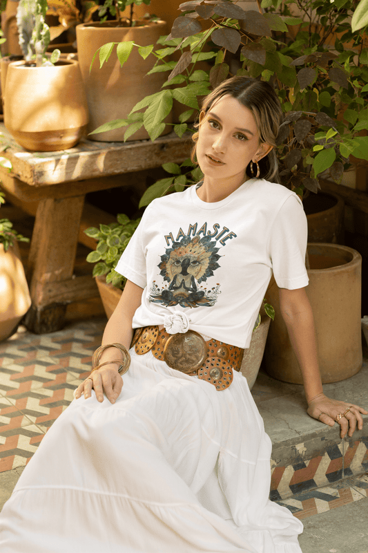 T-Shirt Namaste Boho Yoga – Spirituelles Unisex Shirt – Achtsamkeit & Baumwolle – Yoga Geschenk - Klassisches Unisex T-Shirt - YogaStylz