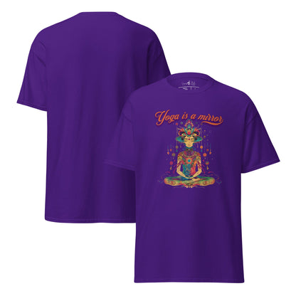 T-Shirt Yoga is a Mirror – Spirituelles Unisex Shirt – Achtsamkeit & Selbstreflexion – 100 % Baumwolle - Klassisches Unisex T-Shirt - YogaStylz