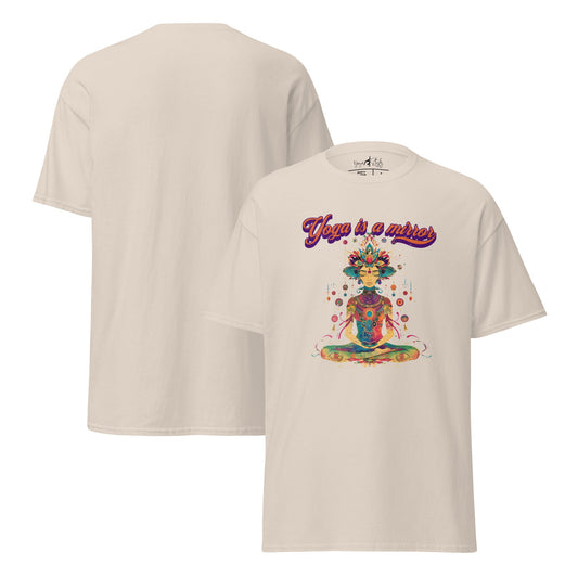 T-Shirt Yoga is a Mirror – Spirituelles Unisex Shirt – Achtsamkeit & Selbstreflexion – 100 % Baumwolle - Klassisches Unisex T-Shirt - YogaStylz