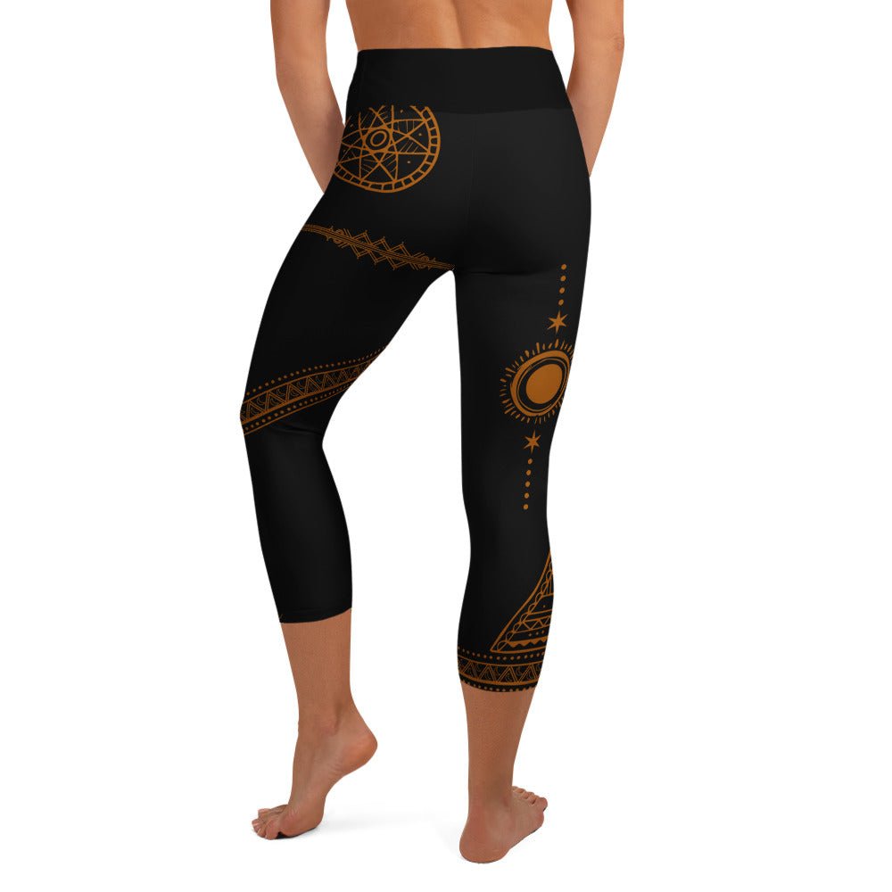 Tribal Sun Capri - Leggings – Energie & Stil in perfekter Balance - YogaStylz