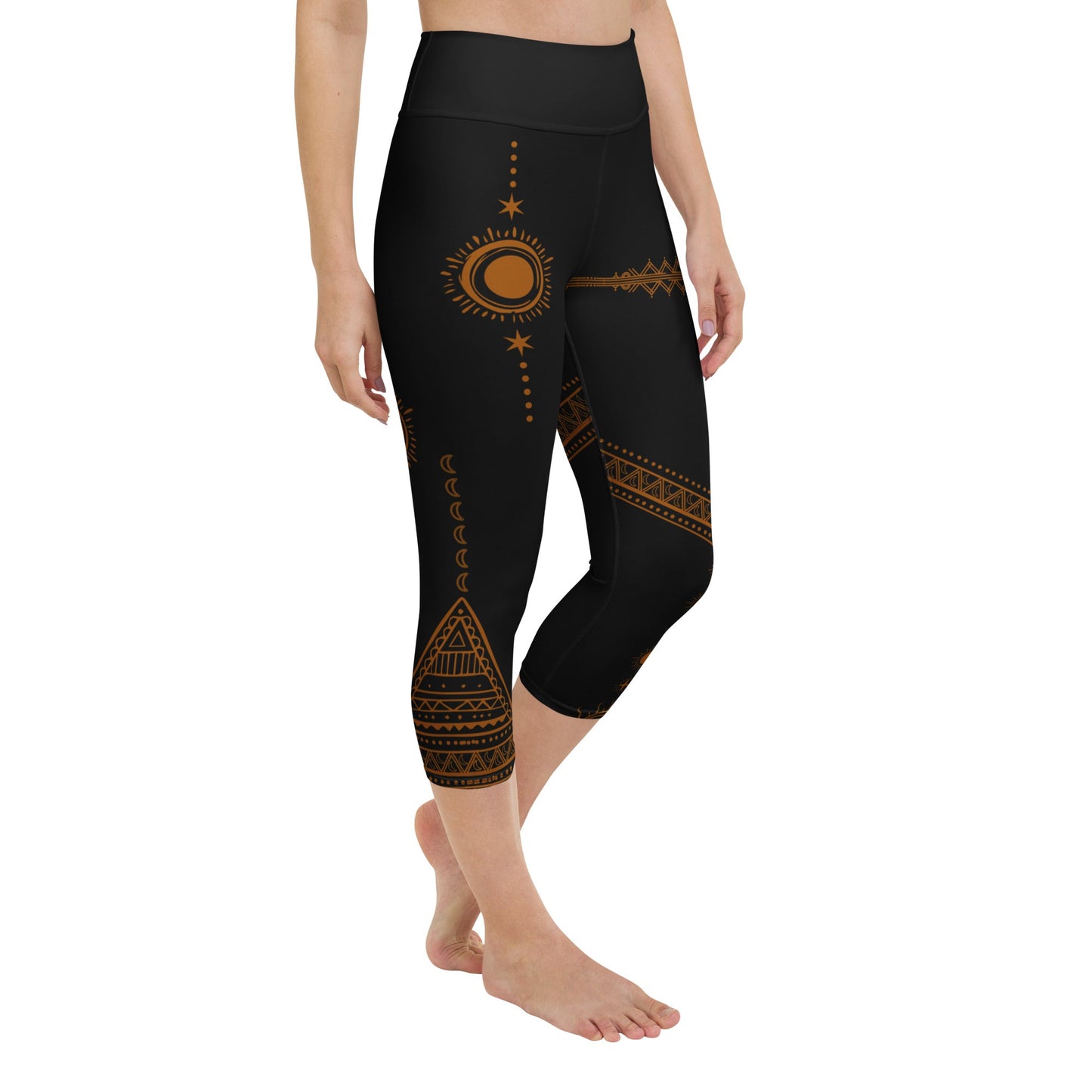 Tribal Sun Capri - Leggings – Energie & Stil in perfekter Balance - YogaStylz